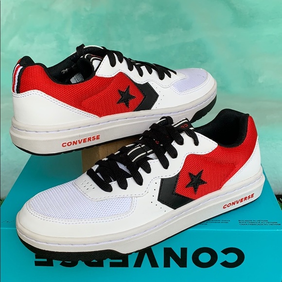 CONVERSE RIVAL OX WHITE/UNIVERSITY RED/BLACK WMNS - Picture 5 of 16